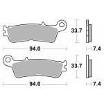 Тормозные колодки SBS Sport Brake Pads, Sinter/Carbon 965SI